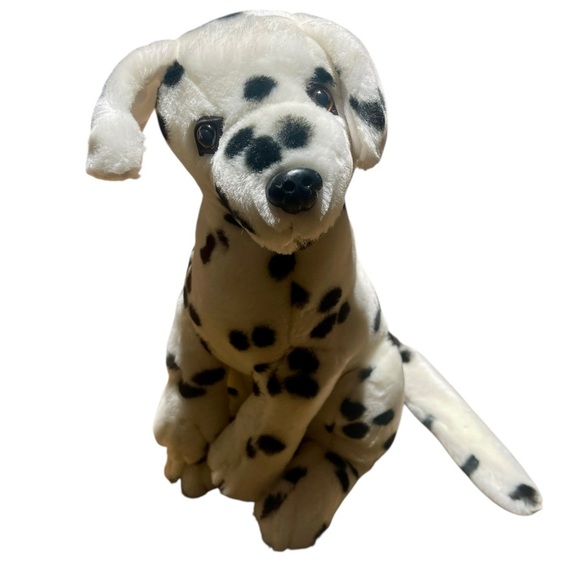 Lucky Plush Toy Inc Realistic Dalmatian Dog Plush 11” Stuffed Animal Long Tail - Picture 2 of 6